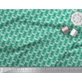 thumbnail image 3 of Soimoi Green Poly Georgette Fabric Filigree Damask Print Fabric by Yard 52 Inch Wide, 3 of 3