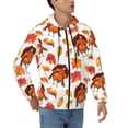 thumbnail image 4 of Zip Up Hoodies for Men - Thanksgiving Turkey Leaves Long Sleeve Comfrt Men'S Fashion Hoodies & Sweatshirts, Jackets for Men Hoodies Pullover Clothing Clothes with Pouch, 4 of 5