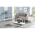 thumbnail image 4 of Convenience Concepts Alpine Table d'Appoint Carré de 18 Pouces en Bois Flotté et Blanc, 4 of 5