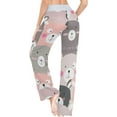 thumbnail image 5 of Women Pajama Pants Lounge Pants Long Stretch Comfy Sleepwear Lovely Bear, 5 of 7