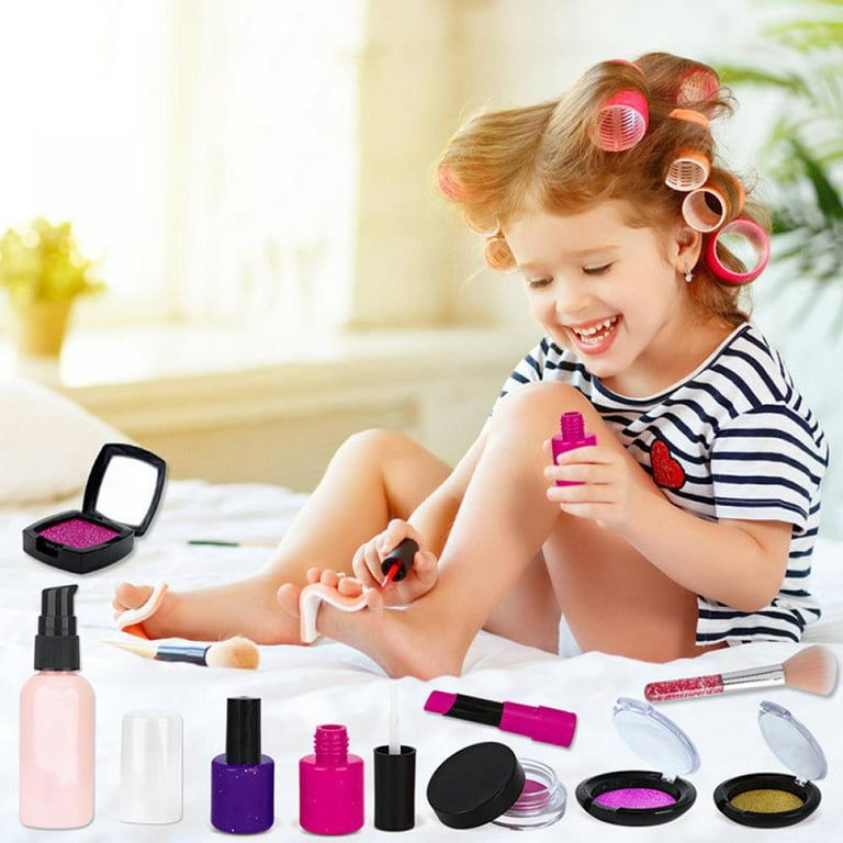 Fake Makeup Toy Girls Gifts - Fake Kids Make Up Set Pretend Makeup Kit for  Kids Children Little Girls Princess Pretend Play Christmas Birthday Gifts  for 3 4 5 6 Years Old Girl Gift 