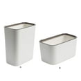 thumbnail image 3 of Monstrate Cubo de basura colgante Contenedor de alimentos Cubo de almacenamiento Latas Cubos de basura de plástico Puerta Herramientas de limpieza de Almacenamiento y organización del hogar S Monstrate HA079640-02, 3 of 6
