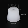 thumbnail image 2 of Uxcell 28mm to 37mm w Hole Silicone Rubber Tapered Plug White for Powder Coating, Painting,2 Pack, 2 of 5
