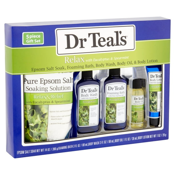 Dr Teal's Relax with Eucalyptus & Spearmint Gift Set, 5 piece Walmart