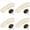 White 4PCS, variant on YWIYIUD 1Set 6PcsWool PolishingBuffing Pad with Drill Adapter,Buffing Wheel Small Buffing Pads Set Drill Buffer Attachment for Car,Glass,TirePolishing and Waxing
