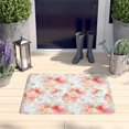 thumbnail image 2 of Pioneer Flower Floral Print Flannel Non Slip Door Rugs,Washable Door Mats Indoor,Decorative Door Mats,Dirt-Resistant and Absorbent Doormat for Entrance,Bedroom,Kitchen,Bathroom,23.5"x16", 2 of 5
