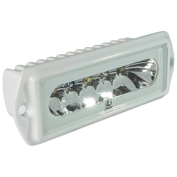 6" White and Clear Contemporary Dual Colored LED Flood Light