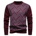 thumbnail image 2 of Mens Sweaters and Pullovers Crewneck Sweater Soft Casual Sweaters for Men Classic Pullover Sweaters with Ribbing Edge Winter Thermal Sweater, 2 of 5