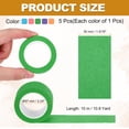 thumbnail image 2 of 5pcs 1-3/16" x 11 Yard Colored Masking Tape, Blue Purple Pink, 2 of 7