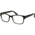 thumbnail image 2 of M+ Men's Scratch Resistant Oliver +2.00 Square Reading Glasses with Case, Black, 2 of 5