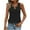 Black, variant on BiZtdJrK Womens Tank Tops Summer Cut Out Ring Keyhole Neck Sleeveless Blouse Fashion Solid Basic Tanks Black M