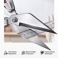 thumbnail image 4 of DAMAI Multifunctional Heavy-Duty Kitchen Shears,2 In 1 Ergonomic Kitchen Poultry Shears,Culinary Shears for Chicken,Meat,Seafood,Bone Cutting,Cooking Accessories, 4 of 9