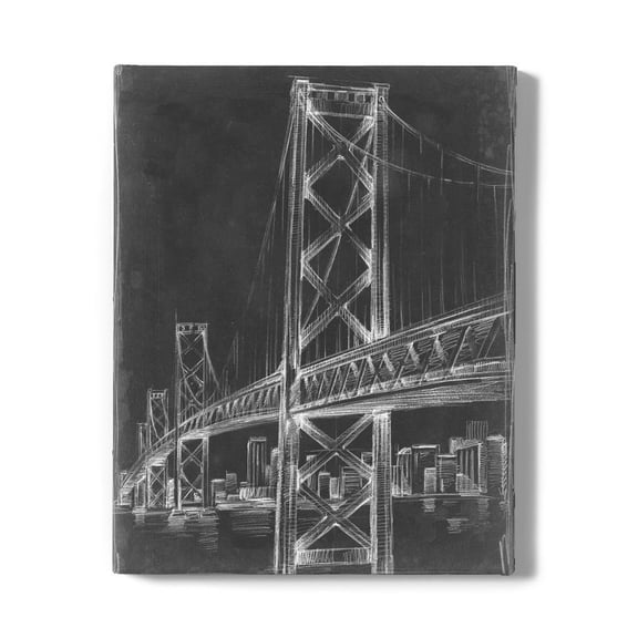 Suspension Bridge Ii Wrapped Canvas -Ethan Harper Designs,