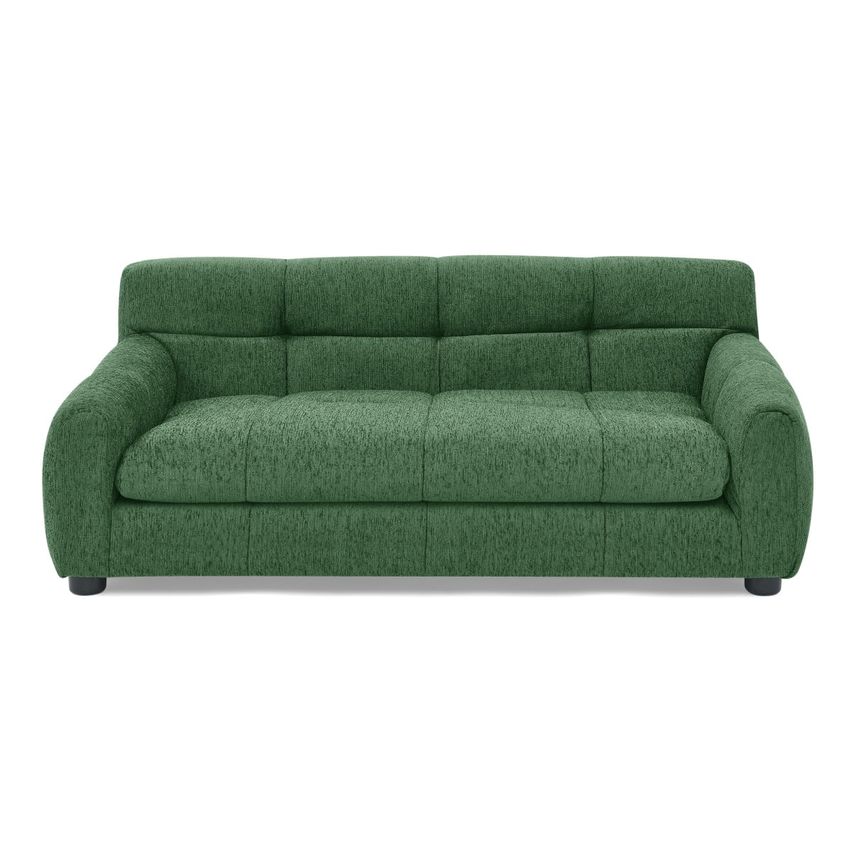 Dog Sofa for Large Dogs, Orthopedic Pet Couch with Backrest and Armrests, Soft Linen Pet Bed for Medium Dogs, Modern Rectangular Pet Furniture, Green