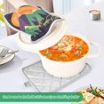 thumbnail image 3 of Yayeee Pot Holders Kitchen Heat Resistant with Pocket 7"x9.8" Cotton Oven Cooking Hot Pads, Abstract Animals, 3 of 7