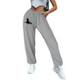 thumbnail image 2 of LSLJS Woman's Pants Printed Sports and Casual Leg Pants For Woman, Womens Work Pants, 2 of 3