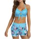 thumbnail image 2 of Trajes de baño tankini para mujer Trajes de baño de dos piezas con estampado de moda para mujer Tirantes ajustables Sin espalda Trajes de baño para mujer Trajes de baño tankini para mujer, 2 of 7