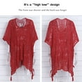 thumbnail image 4 of Beach Cover Up for Women Summer Crochet Swimsuit Cover Up Swimwear Bathing Suit Cover Ups with Tassel Shermie, 4 of 6