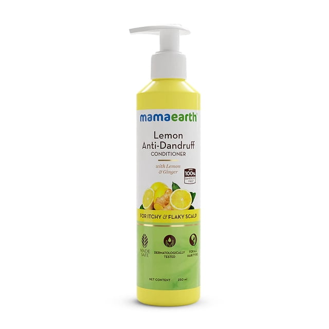 Mamaearth Lemon Anti-Dandruff Conditioner with Lemon & Ginger for Soft & Smooth Hair - 250 ml