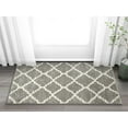 thumbnail image 1 of Harbor Trellis Grey Quatrefoil Geometric Modern Casual Area Rug 2x4 (2'3" x 3'11") Easy to Clean Stain Fade Resistant Shed Free Contemporary Traditional Moroccan Lattice Soft Living Dining Room Rug, 1 of 6
