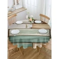 thumbnail image 5 of Vintage Wood Grain Round Tablecloth 54 inches Green Brown Board Farmhouse Waterproof Oil-Proof Table Cloth Round Table Cover for Holiday Party Picnic Dinner Decor Indoor and Outdoor Use, 5 of 9