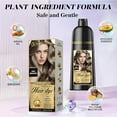 thumbnail image 5 of Hair Dye Shampoo 3-in-1, Semi-Permanent Gray Hair Coverage, Color Depositing Shampoo for Women & Men, Vegan, Ammonia-Free (Ash Brown), 5 of 7