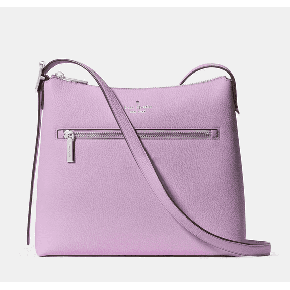 Kate Spade New York 454 Large Swingpack Buckle Crossbody Bag KM715 – Pebbled Leather Designer Purse with Zip Closure & Adjustable Strap, Fits Large iPad