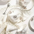 thumbnail image 5 of Tea Set 22-Piece Porcelain Ceramic Coffee Tea Gift Sets Cups Saucer Service for 6 Teapot Sugar Bowl Creamer Pitcher and Teaspoons Porcelain Tea Set for Mother's Day(WITHOUT Mug Hooks))), 5 of 5