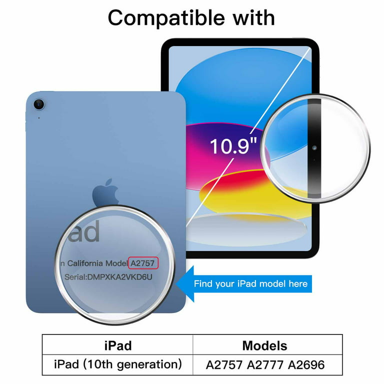 JETech Case for iPad 10 (10.9-Inch, 2022 Model, 10th Generation
