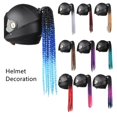 thumbnail image 2 of Rastas para casco de motocicleta, cola de caballo, trenza sucia, casco de bicicleta de Motocross, accesorios de decoración de cabello Punk, Universal, mujer qym unisex, 2 of 2