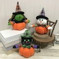 thumbnail image 3 of Catlerio Halloween Plush Toys, Pumpkin Stuffed Figurines Witch, Black Cat, Snowman for Halloween Decorations, 9 x 5 Inch, 3 of 4