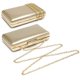 thumbnail image 4 of Bolsos de noche Dasein para mujer, fiesta formal, dorados, 4 of 7