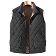 thumbnail image 3 of StSilkitty Fleece Vest for Men Full Zip up Sleeveless Stand Collar Vest Jacket Fall Winter Casual Warm Outerwear with Pockets, 3 of 7