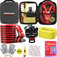 thumbnail image 6 of YILAIRIOU Car Roadside Emergency Kit, with Jumper Cables Automotive Kit,Car Safety Roadside Assistance Kit Headlamp,Tow Straps,Art Knife, Rainwear, Gloves.Grey, 6 of 8