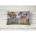 thumbnail image 2 of Carolines Treasures PPP3254PW1216 Cairn Terrier Sisters Canvas Fabric Decorative Pillow  12H x16W multicolor, 2 of 3