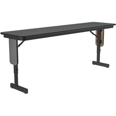 Adjustable Height 3/4" High Pressure Folding Seminar Table in Montana Brown