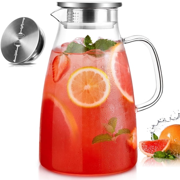 Jarra de vidrio Potdoctor de borosilicato de 3,8 L con tapa