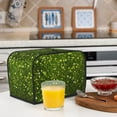thumbnail image 6 of Gaeub Green Glitter Sparkle Print 2 Slice Toaster Cover, Toaster Bags,Small Appliance Toaster Cover for Kitchen,Toaster Oven Dustproof Cover, 6 of 7