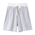 thumbnail image 6 of Amidoa Girls Shorts Elastic Waist Casual Summer Soft Shorts for Kids Gray Size 6, 6 of 6