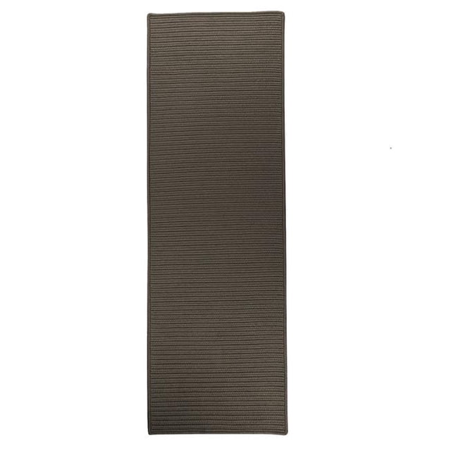 Colonial Mills Tapis RT41R028X180S 2 Pieds 4 Po x 15 Pieds Réversible Rectangle à Tresse Plate Gris