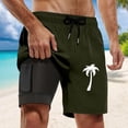 thumbnail image 2 of Xdzjlr Mens Sport Shorts,Swim Trunks With Compresssion Liner Inseam Board Bathing Suit With Pockets Skin-Friendly Mens Casual Shorts, 2 of 4