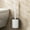 White#3, variant on Modern Toilet Brush with Long Handle | Aluminum Alloy Toilet Bowl Cleaner | Compact White & Gray Bathroom Cleaning Brush | 13.7 Inch Durable Bristles