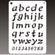thumbnail image 4 of GOOHOCHY 8pcs plantillas de letras inglesas plantillas de número, 4 of 7