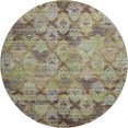 thumbnail image 2 of Addison Rugs Mayfield Premium Machine Washable Transitional Diamonds Brown Round Rug, 8' X 8' Machine Washable Transitional Diamonds Brown Oversized Sherpa Throw Blanket, 2 of 6