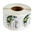 thumbnail image 3 of jifeng 500 Pcs Thanks Stickers Roll, Thanks Sticker for Small Business, Boutique, Round Green, 3 of 9