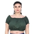thumbnail image 4 of Wevez Women's Off-Shoulder Cotton Casual Crop Tops, 4 of 5