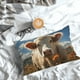 thumbnail image 5 of Fotbe Daisy Meadow Cow Funda de Almohada Decorativa Estilo Occidental, Lujo en Algodón, Fundas para Almohadas King, Cojín Estampado para Decoración del Hogar-20"x30", 5 of 6