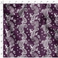 thumbnail image 4 of Soimoi Cotton Cambric Purple Fabric By the Yard - 42 Inch Wide - Leaves Paisley Botanical - Nature's Beauty Enhanced with Paisley Patterns and Leaves Printed Fabric, 4 of 6