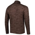 thumbnail image 3 of Men's Antigua Brown Cleveland Browns Brigade Quarter-Zip Sweatshirt, 3 of 4