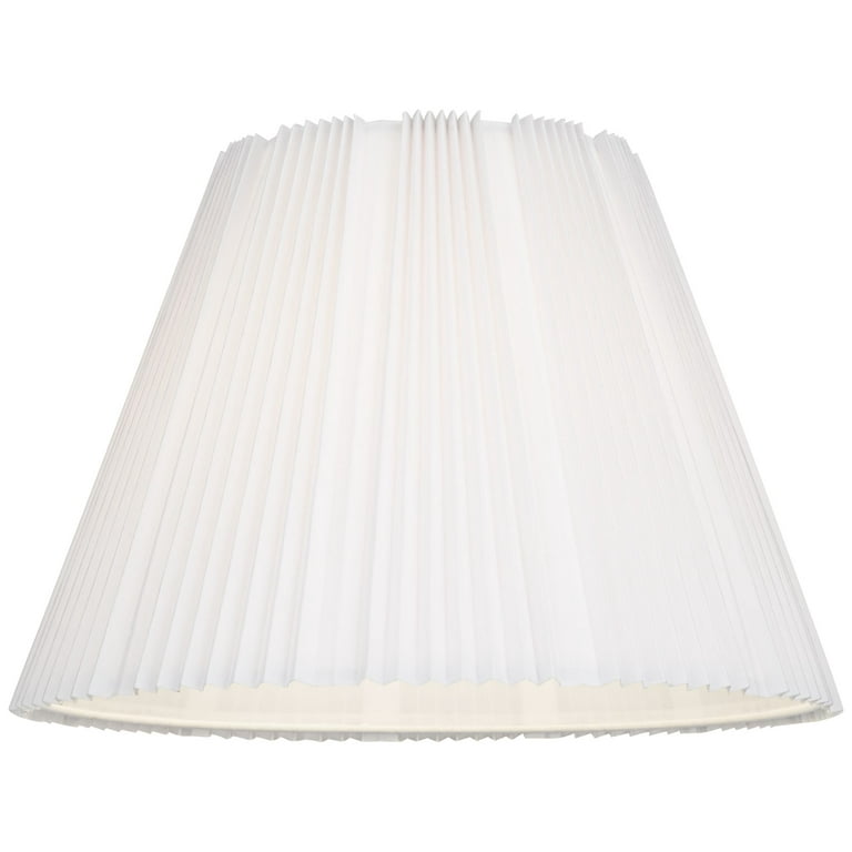 White pleated light shade 2025